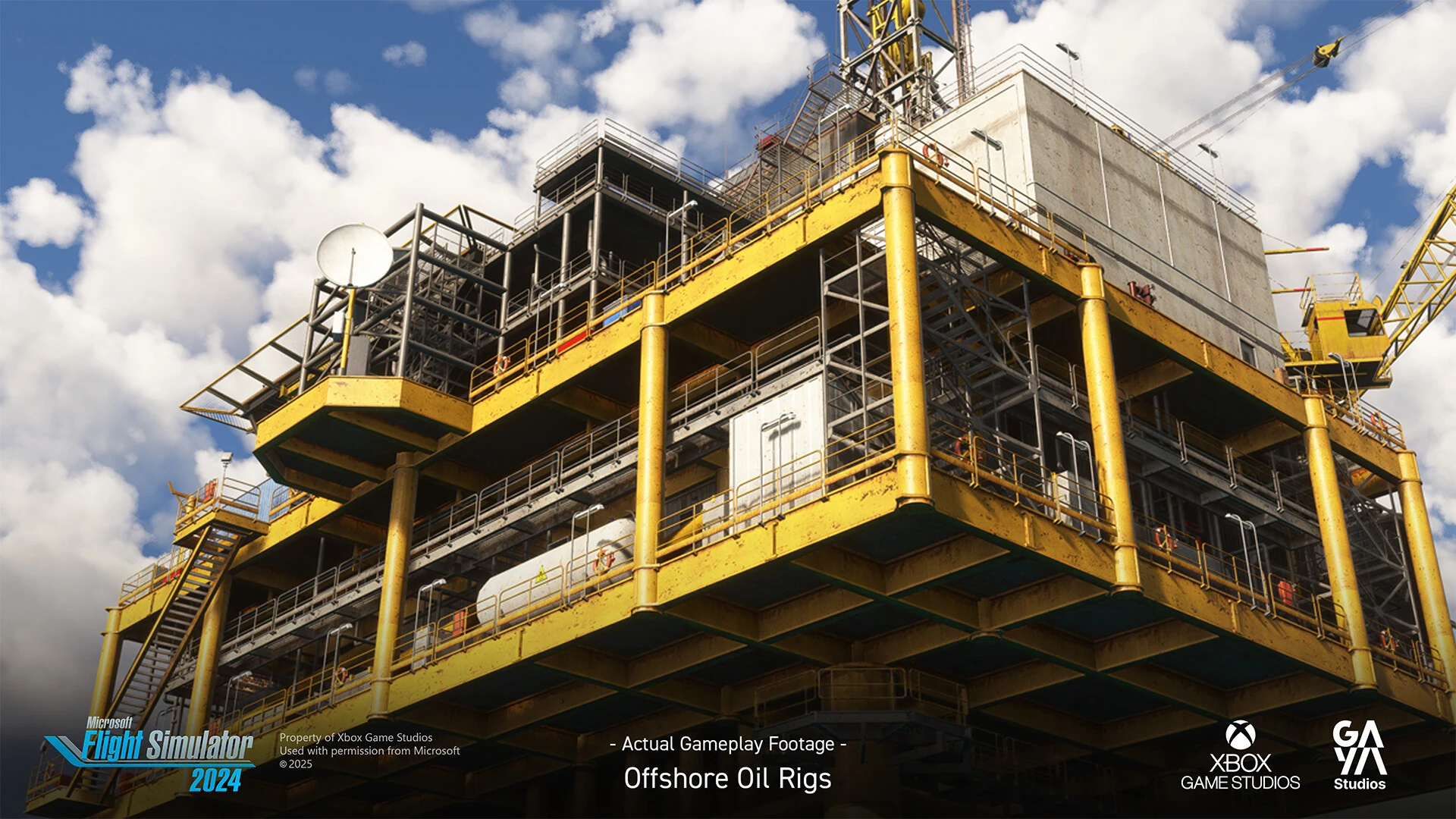 Industrial scale in a detailed offshore oil rig environment